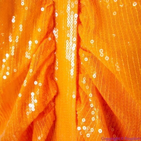 NEW Eloquii Ombre Sequin Midi Dress Orange Pink, size 22 - Picture 9 of 16